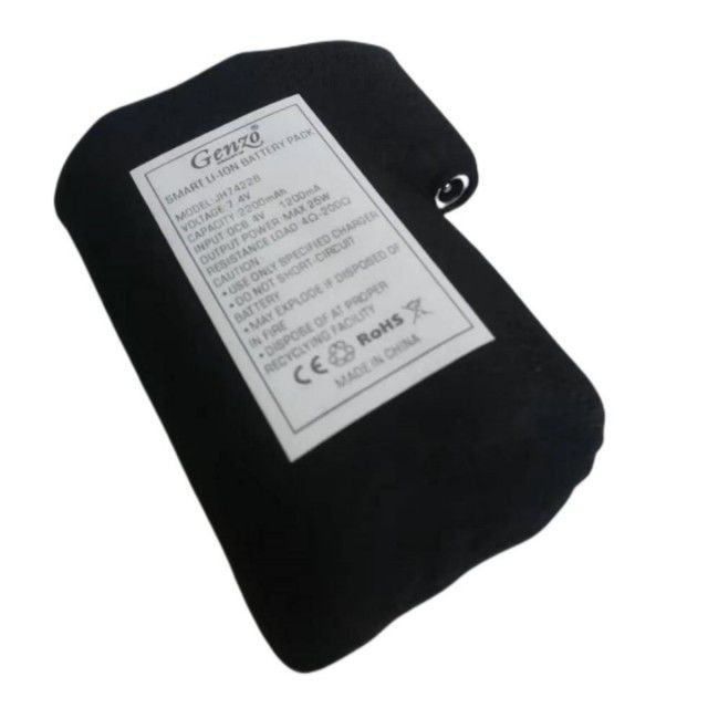 Pacote de bateria de íon de lítio 18650 embrulhado em pano preto 2S1P 7.4V 2000mAh 2200mAh 2600mAh 3500mAh baterias para luvas aquecidas