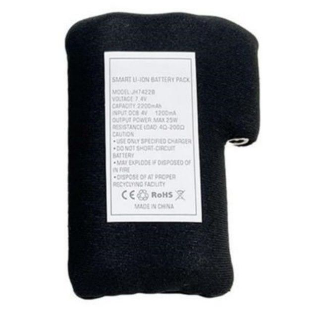Pacote de bateria de íon de lítio 18650 embrulhado em pano preto 2S1P 7.4V 2000mAh 2200mAh 2600mAh 3500mAh baterias para luvas aquecidas