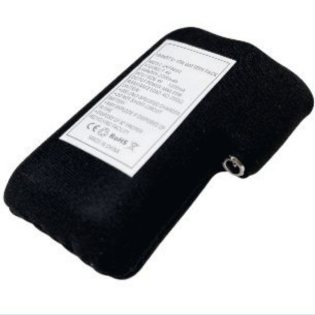 Pacote de bateria de íon de lítio 18650 embrulhado em pano preto 2S1P 7.4V 2000mAh 2200mAh 2600mAh 3500mAh baterias para luvas aquecidas
