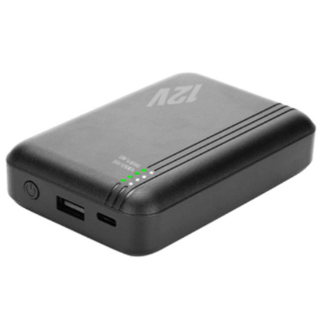 12V 10000mAh Bateria de ventilador DC Para resfriamento de casaco Ventilador USB Para telefone móvel