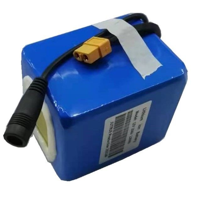 Bateria de lítio de 12 volts 10ah 18650 3cells em série com tomada de descarga XT60