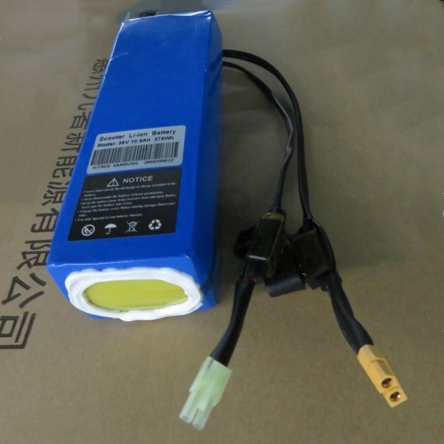 Bateria 12v 18650 2600mAh 36V 10,4Ah com XT60 para E Scooter