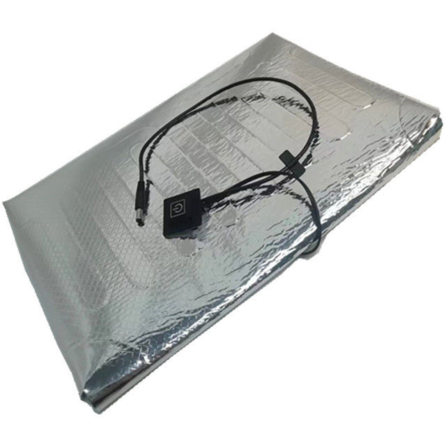 Almofada de aquecimento de folha de alumínio 12V tamanho 25x25cm 30x30cm 35x35cm para entrega de comida