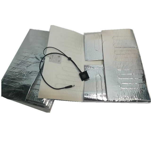 Almofada de aquecimento de folha de alumínio 12V tamanho 25x25cm 30x30cm 35x35cm para entrega de comida