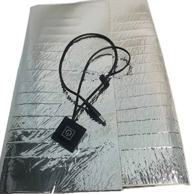 Almofada de aquecimento de folha de alumínio 12V tamanho 25x25cm 30x30cm 35x35cm para entrega de comida