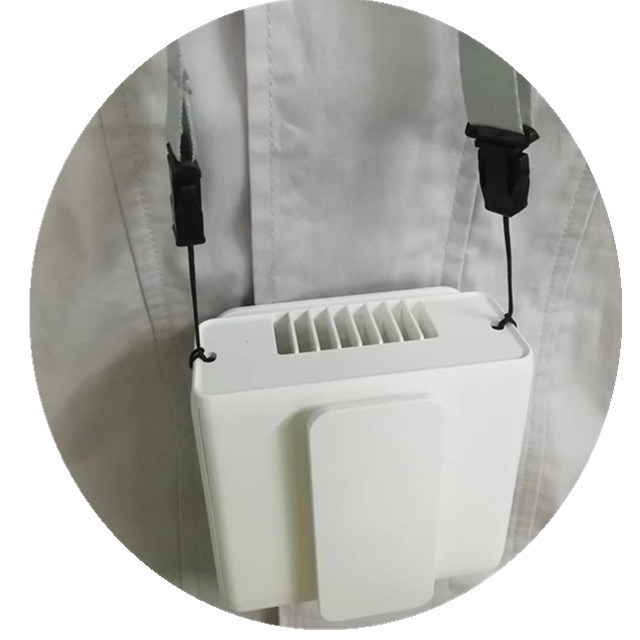 Ventilador pessoal multifuncional para cinto, pendurado no pescoço, clipe de cintura, ventilador com bateria embutida de 5000mAh, ventiladores portáteis vestíveis USB de 5V