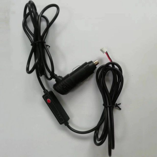 Interruptor de ventoinha personalizado cabo de linha de energia revestimento PE 1,2 M JST 2 pinos cabeça de bala
