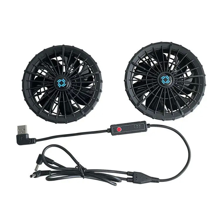 Ventilador de roupa exterior de resfriamento de verão com velocidade de 3 níveis para Ventilador de resfriamento de casaco Super fino 34mm