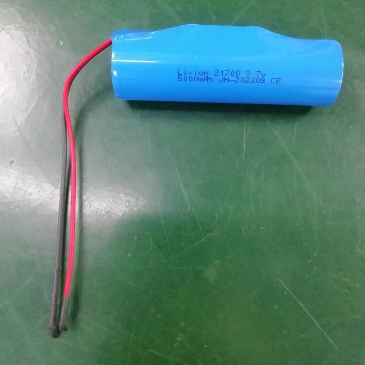 3.7V 5000mAh 21700 Pack com PCB e Leads 20 AWG para dispositivo eletrônico