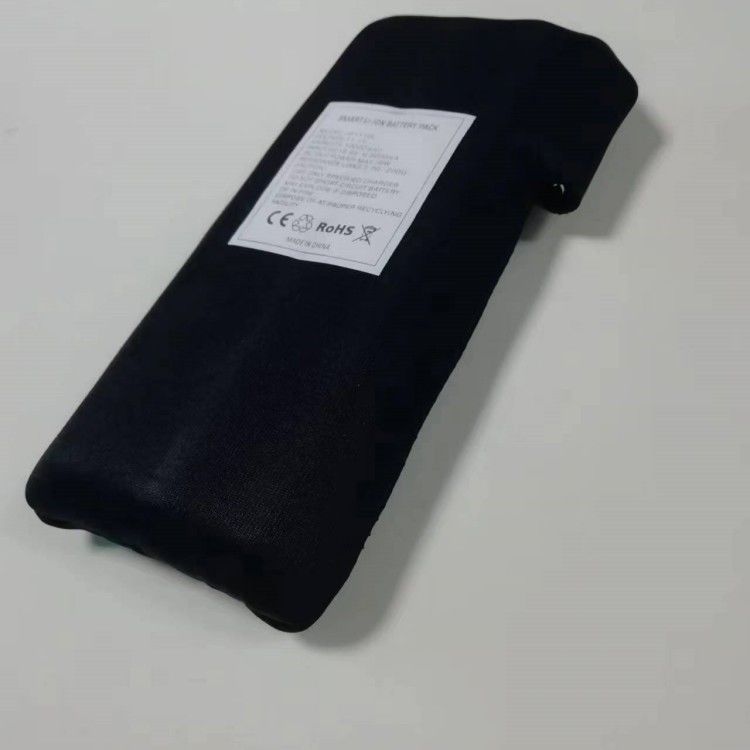 Roupas 12V 10Ah Bateria 11.1V Tecido preto envolto com tomada de carregamento de corrente contínua para casaco aquecido
