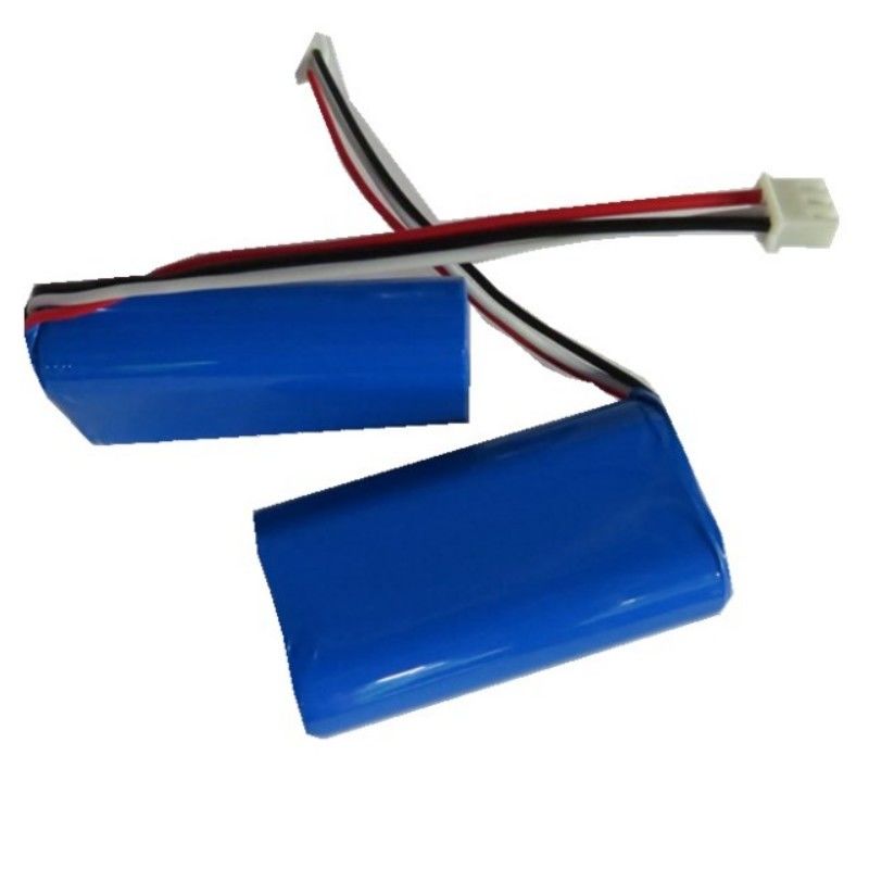 7.4V 2600mAh 18650 Pacote de bateria de célula com 3 condutas e 3 pin contato para máquina POS