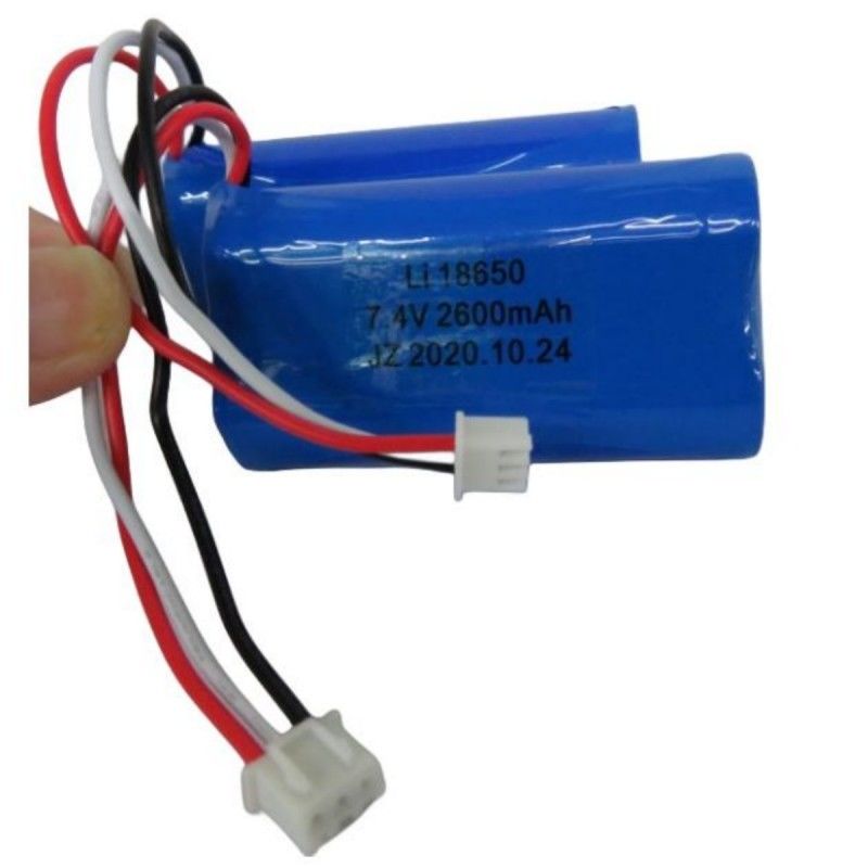 7.4V 2600mAh 18650 Pacote de bateria de célula com 3 condutas e 3 pin contato para máquina POS