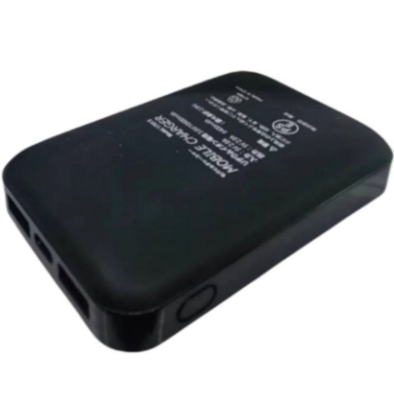 5V 2A USB 10000 Mah Powerbank Dual USB Port Bateria Negra Power Bank