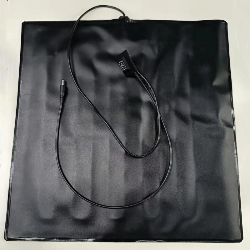 Pads de aquecimento personalizados de 35x35cm 12V com tomada de corrente contínua para sacos de entrega de alimentos quentes