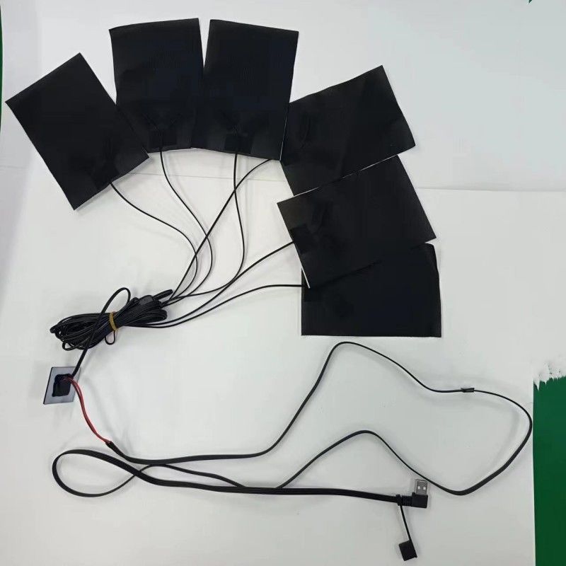 6 em 1 roupas almofadas de aquecimento 10x15cm comprimento do cabo 1M temperatura máxima 50 graus