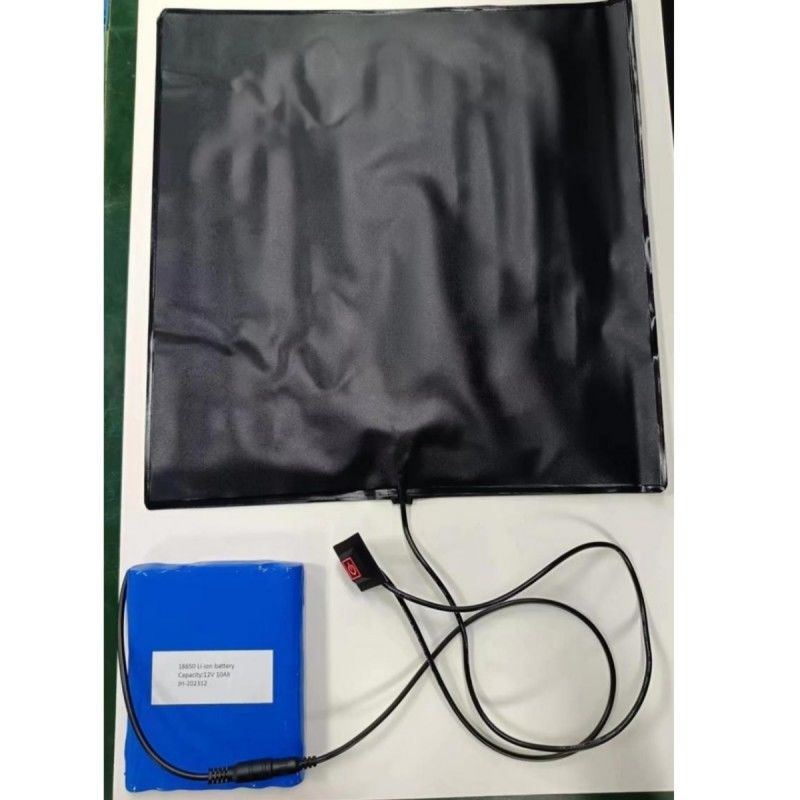 Entrega de alimentos quentes PVC almofada de aquecimento 12V 10Ah almofadas de aquecimento alimentadas por bateria tamanho 30x30cm