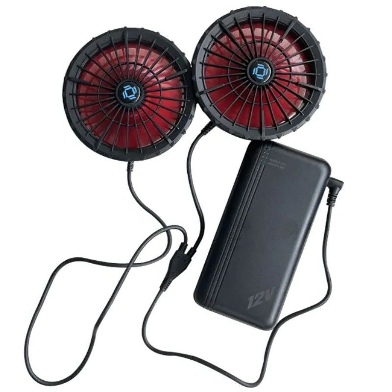 Ar condicionado casaco ventilador de arrefecimento bateria 12v 20000mAh alta velocidade 10H tempo de trabalho