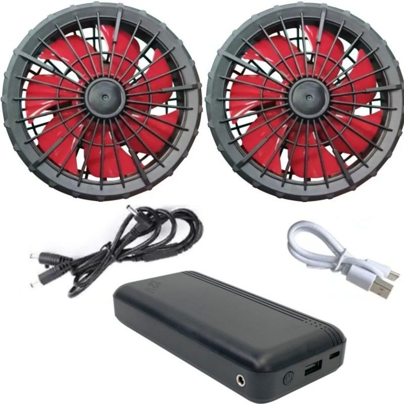 Ar condicionado casaco ventilador de arrefecimento bateria 12v 20000mAh alta velocidade 10H tempo de trabalho