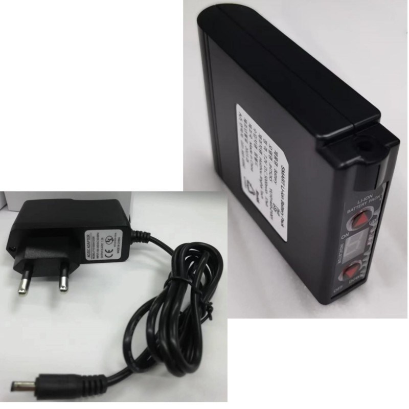 7.4 Volt 7000mAh Roupas aquecidas Bateria Carregador Conjunto Coréia Plug Para aquecimento cinturão de barriga