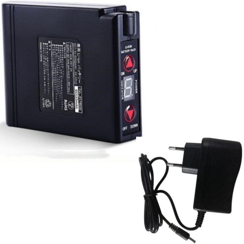 7.4 Volt 7000mAh Roupas aquecidas Bateria Carregador Conjunto Coréia Plug Para aquecimento cinturão de barriga