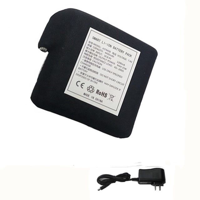 Bateria envolta em pano preto 7.4V 4400mAh 5200mAh 6400mAh 7000mAh Baterias para colete aquecido