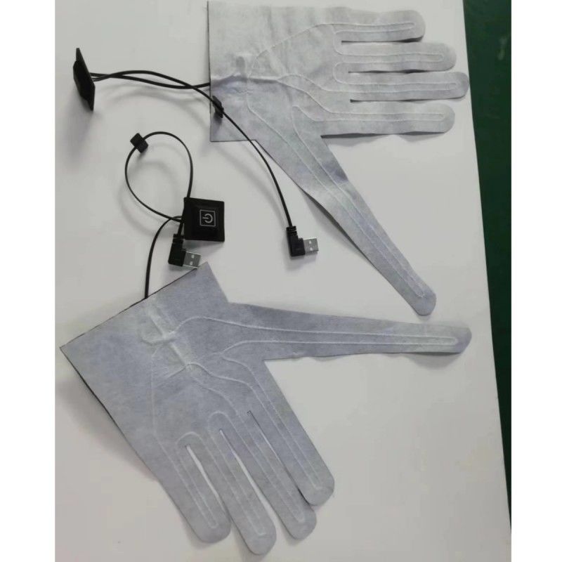 Roupas almofadas de aquecimento para luvas 5V USB com interruptor aquecedor para luva aquecida