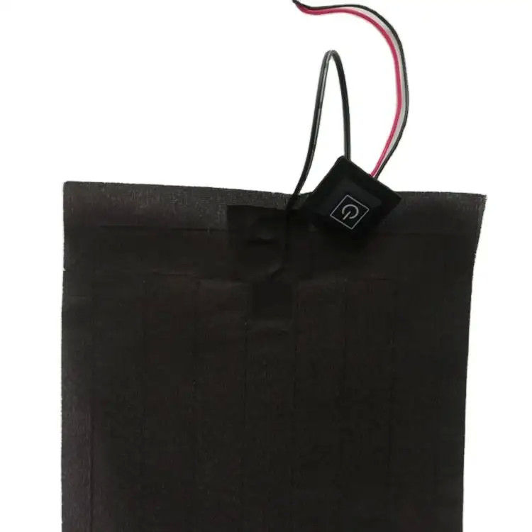 Roupas personalizadas almofada de aquecimento tamanho 20x20cm 3.7V com SM 2Pin plug