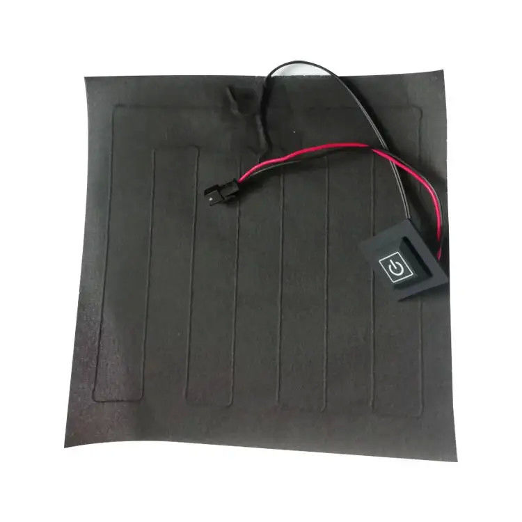 Roupas personalizadas almofada de aquecimento tamanho 20x20cm 3.7V com SM 2Pin plug