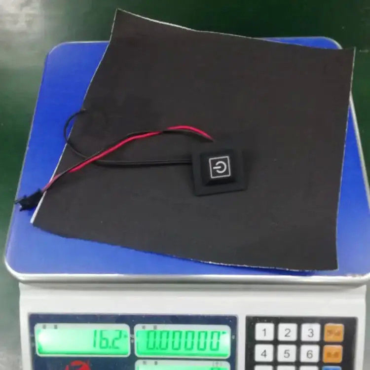 Roupas personalizadas almofada de aquecimento tamanho 20x20cm 3.7V com SM 2Pin plug