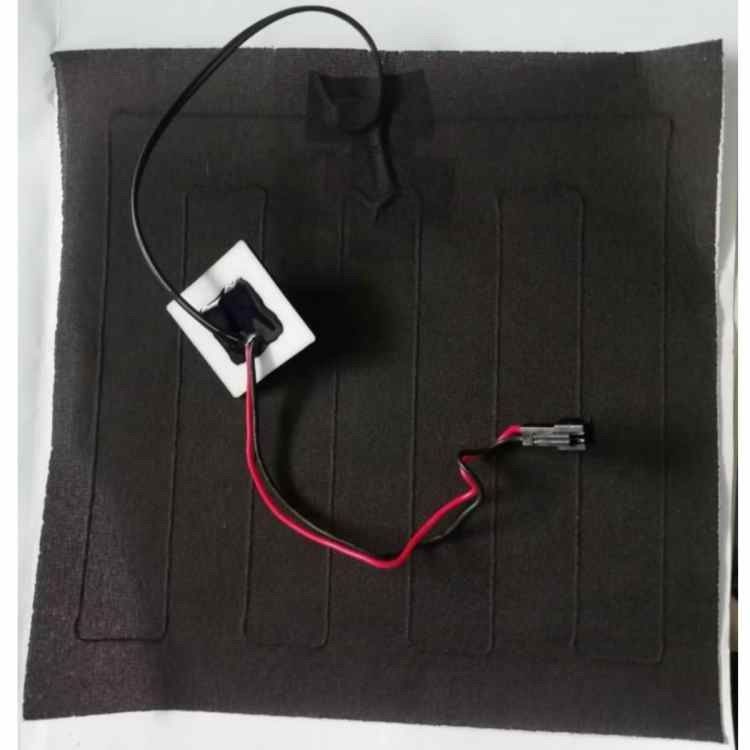 Roupas personalizadas almofada de aquecimento tamanho 20x20cm 3.7V com SM 2Pin plug