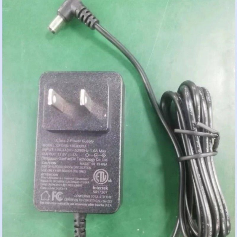 Carregador de bateria 12V 2A US Plug DC Bend Head 90° 2.1 mm Barril Jack Dois Amp