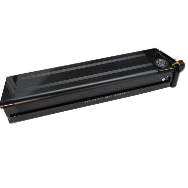 Pacote de bateria de peixe prateado 48V 15Ah para ebike com porta de carregamento de cabeça de canhão 3P
