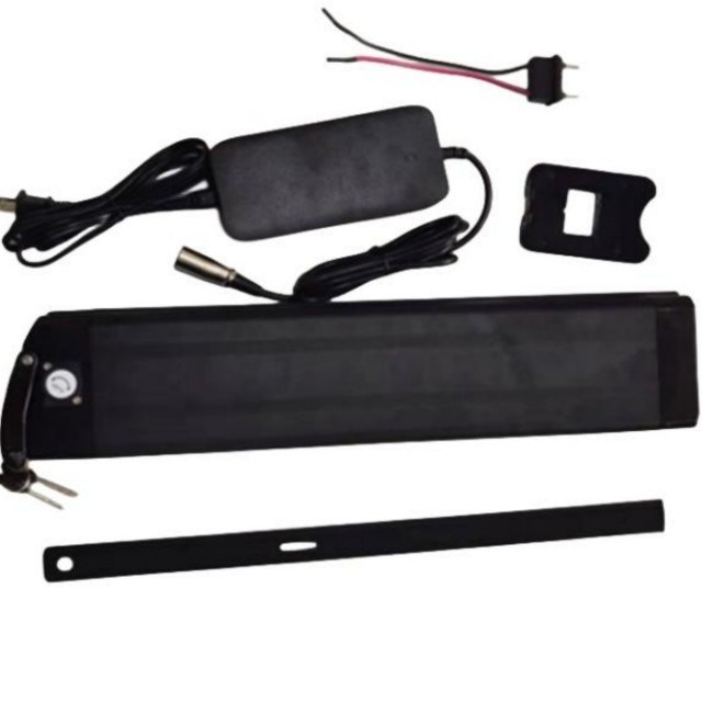 Bateria de Lítio de Peixe Prateado 48V 25Ah comprimento 630mm com carregador para E Bike