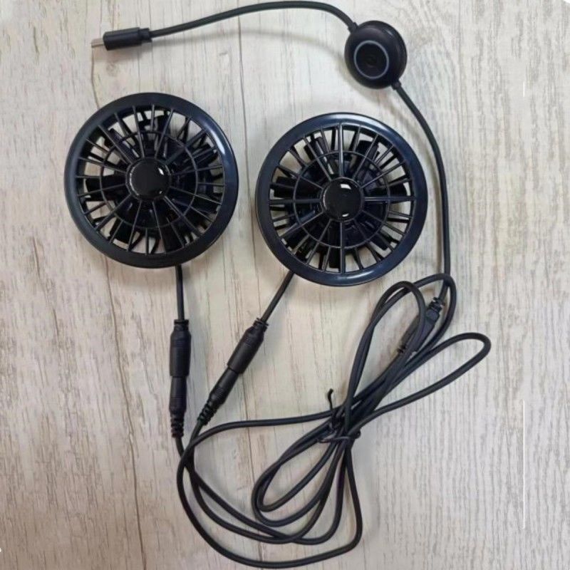 Ventilador de calças 2pcs Ventilador de arrefecimento pequeno 5V Com conector tipo-C