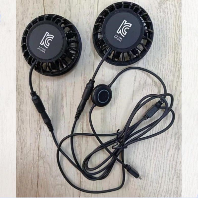 Ventilador de calças 2pcs Ventilador de arrefecimento pequeno 5V Com conector tipo-C