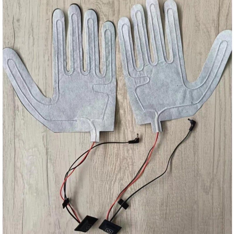 Pad de aquecimento personalizado de 7,4 V para luvas com conector DC 3,5x1,35 mm