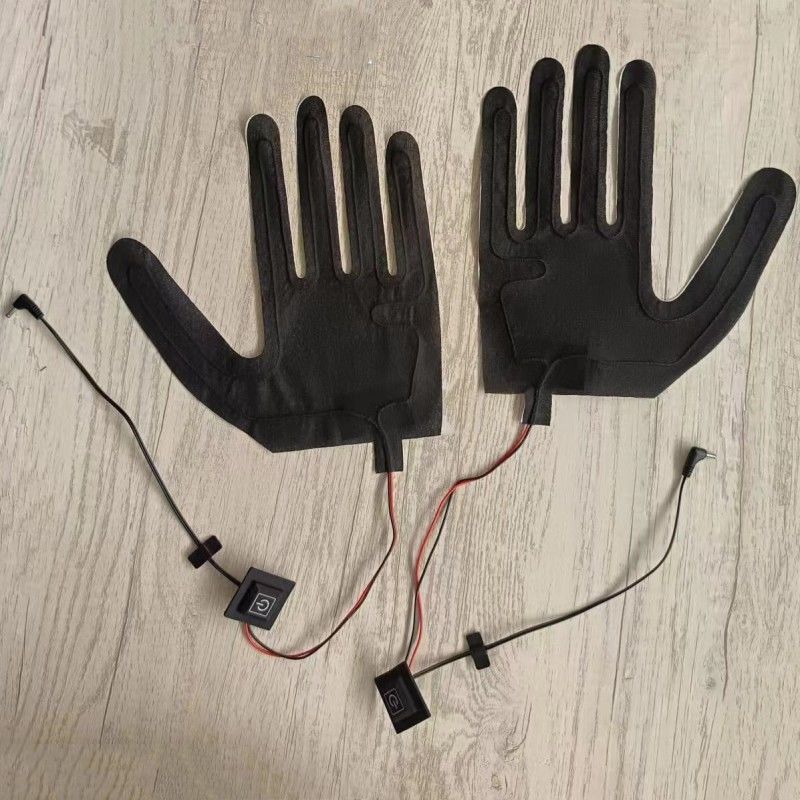 Pad de aquecimento personalizado de 7,4 V para luvas com conector DC 3,5x1,35 mm