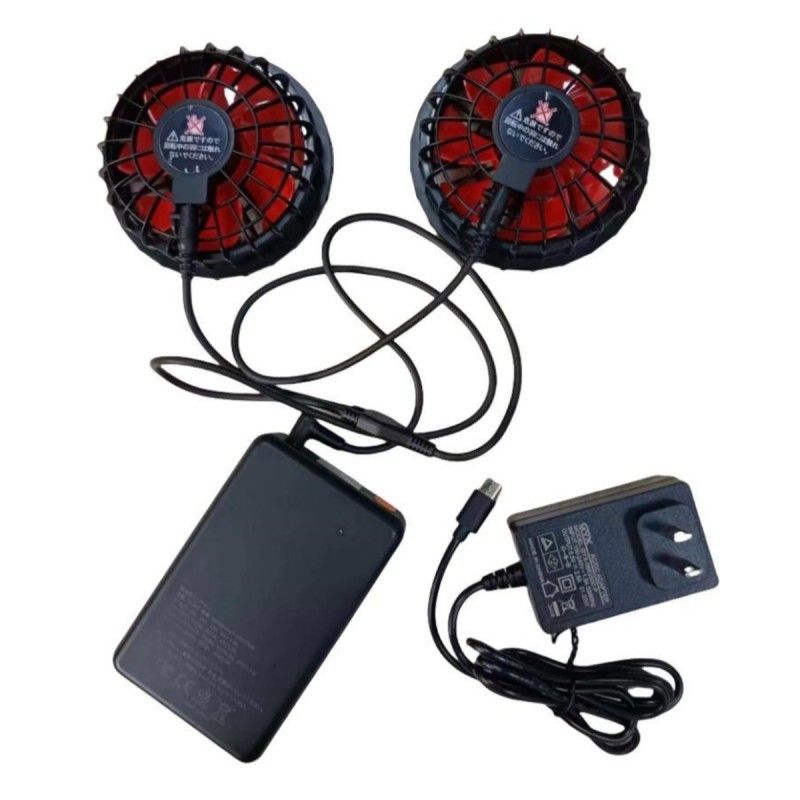 Bateria de ventilador de 19 V 20000mAh Para colete de resfriamento de verão 12H tempo de trabalho