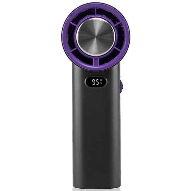 Ventilador de Arrefecimento de Gelo com Regulação de Velocidade Contínua 13000 RPM Ventilador Portátil Sem Lâminas 3600mAh