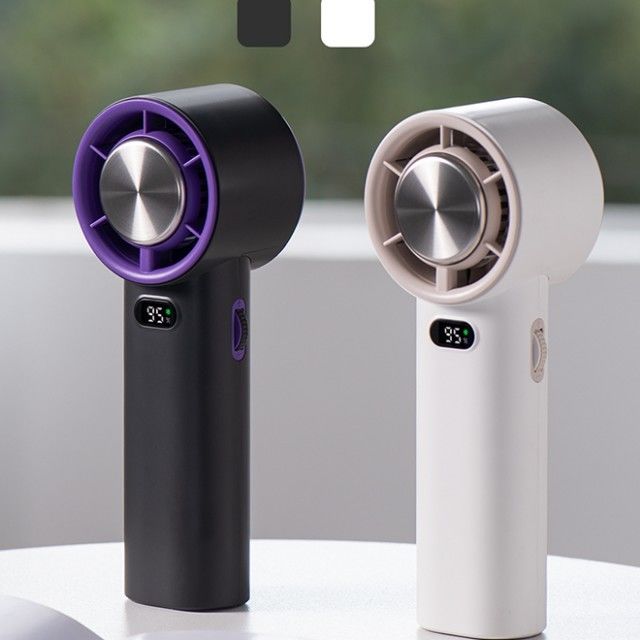 Ventilador de Arrefecimento de Gelo com Regulação de Velocidade Contínua 13000 RPM Ventilador Portátil Sem Lâminas 3600mAh