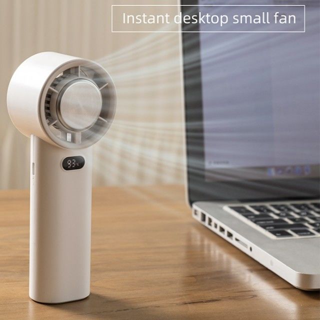 Ventilador de Arrefecimento de Gelo com Regulação de Velocidade Contínua 13000 RPM Ventilador Portátil Sem Lâminas 3600mAh