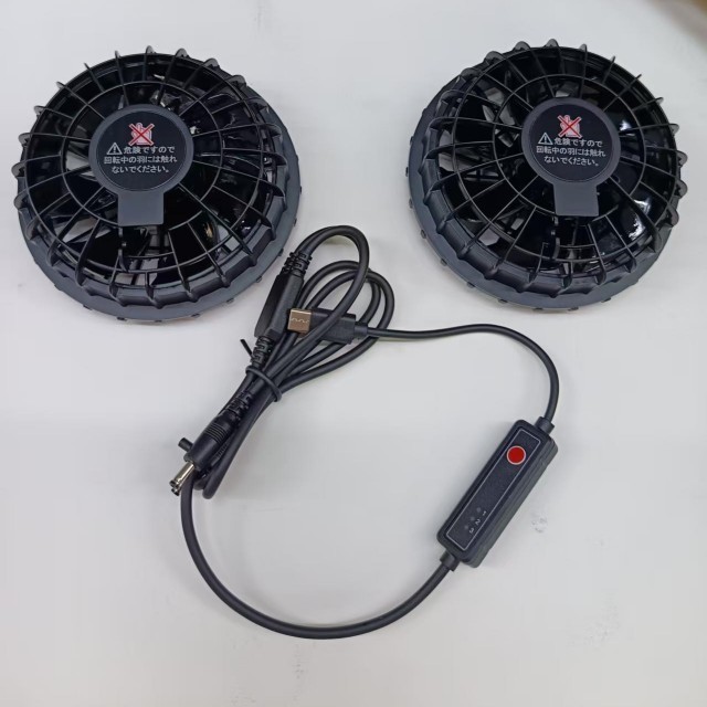 Ventoinha de Ar de 5V, 2 unidades, para Camisa, para Trabalhadores Externos, com Plugue Tipo C