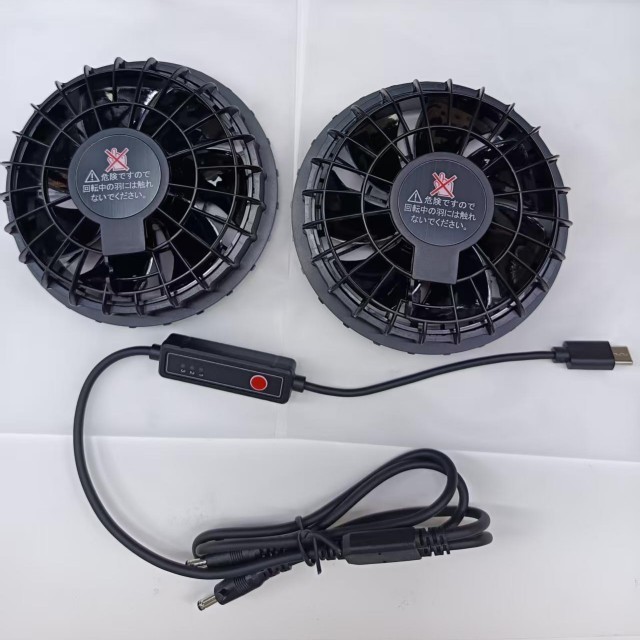 Ventoinha de Ar de 5V, 2 unidades, para Camisa, para Trabalhadores Externos, com Plugue Tipo C