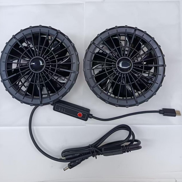 Ventoinha de Ar de 5V, 2 unidades, para Camisa, para Trabalhadores Externos, com Plugue Tipo C