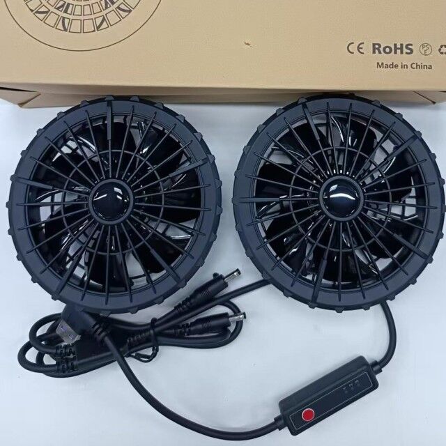 Ventilador de roupa de trabalho de verão 100 % algodão casaco de manga longa Ventilador com banco de energia 10000mAh para soldador