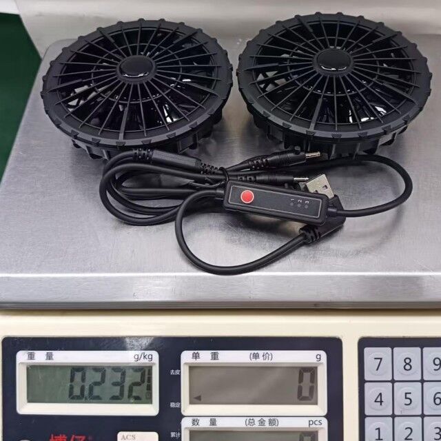 Ventilador de roupa exterior de resfriamento de verão com velocidade de 3 níveis para Ventilador de resfriamento de casaco Super fino 34mm