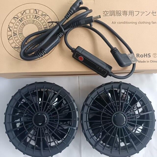 Ventilador de roupa exterior de resfriamento de verão com velocidade de 3 níveis para Ventilador de resfriamento de casaco Super fino 34mm